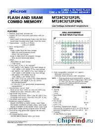 Datasheet MT28C3212P2NFL производства Micron